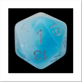 Blue Dice Nat 1 Posters and Art